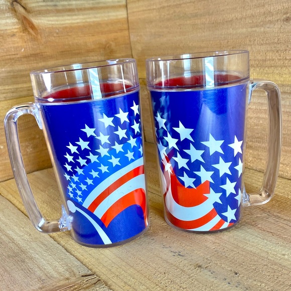 Thermoserv Dining Vintage Thermoserv American Flag Mugs Poshmark